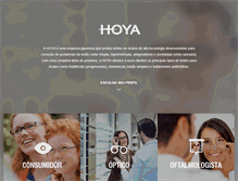 Tablet Screenshot of lentes-hoya.com.br